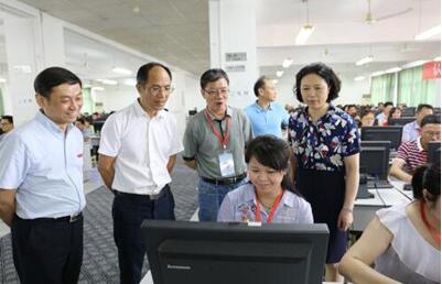 浙江省委教育工委副书记肖志华副书记巡视指导普通高考评卷工作
